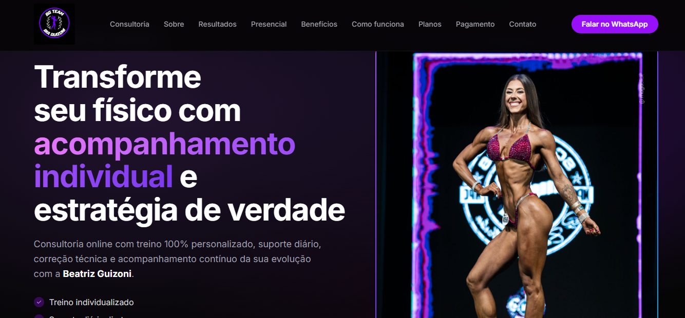 Página de Beatriz Guizoni