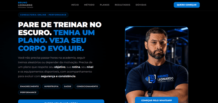 Página de Bruno Leonardo