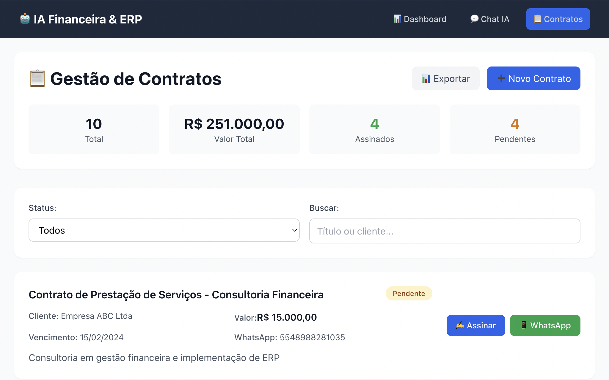 Finance - Tela 4