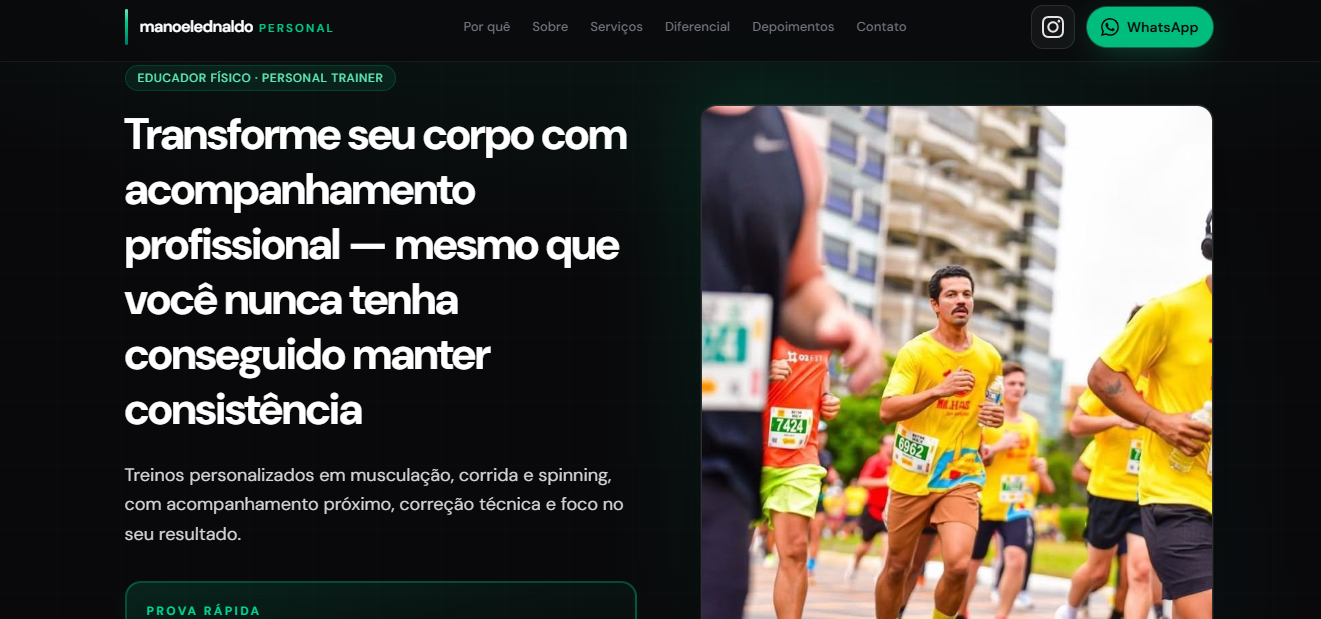 Página de Manoel Ednaldo